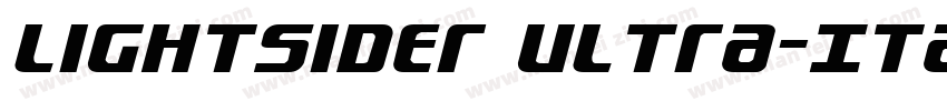 Lightsider Ultra-Ita字体转换